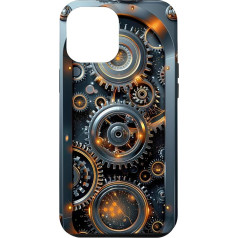 Чехол для iPhone 14 Pro Max механический Steampunk Gears Graphic Art