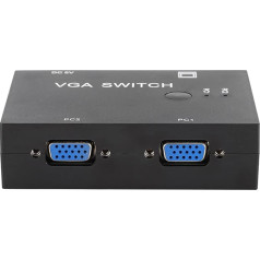 VGA переключатель 2 ПК 1, 2 в 1 выход переключатель коробка VGA Splitter адаптер 2 компьютера 1 экран для ноутбука настольный принтер клавиатура подд