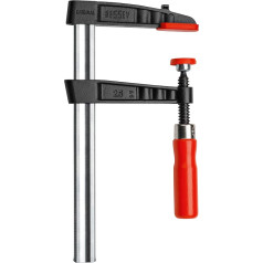 BESSEY Temperguss-Schraubzwinge TG100S14, Spannweite 1000 mm Ausladung 140 mm, Stabile Hohlprofilschiene mit Riffelung, Gewicht 3,68 Kg