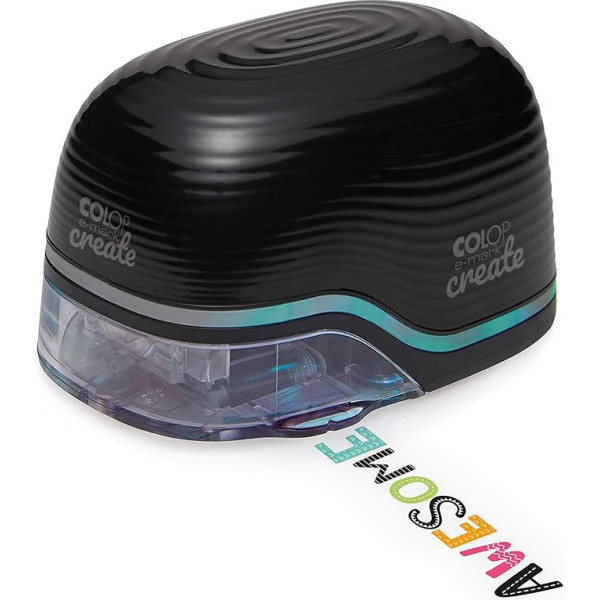 Мобильный принтер COLOP e-Mark Create Black для пользователей CREATIVE, многоцветные оттиски, в комплекте улучшенное бесплатное приложение, 111,2 x 76,5 x 72,7 мм