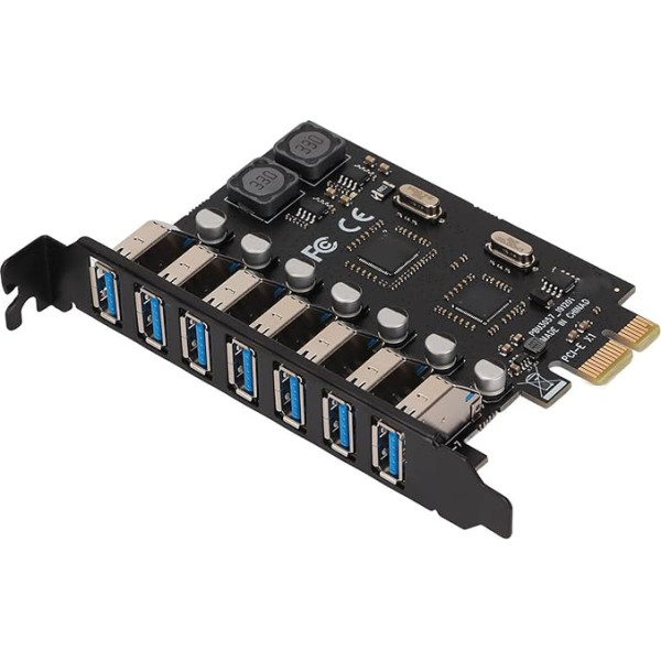 Dpofirs PCI E to USB 3.0 7-Port Expansion Card, PCI Express USB Add-on Card, внутренний конвертер PCI Express Expansion Card для Wins XP 7 8 8.1 10