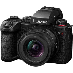 Panasonic DC-S5M2NE Полнокадровая беззеркальная камера, 4K 60p и 6K 30p, гибридный фазовый автофокус с 779 полями, активный есть, OLED видоискатель, гибкий мо