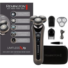 Мужская электробритва Remington [SynX Hybrid Cutting System: вращающаяся бритва и бритва с фольгой, влажная и сухая бритва, 360° PivotBall] X9 Turbo (включает в себя тр