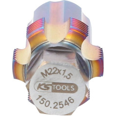 KS Tools 150.2546 Резьборез с направляющим болтом для датчиков сажевого фильтра, M22 x 1.5