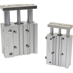 Pneumatik-Luftzylinder, Kompaktführer Zylinderluftpneumatikzylinder mit Führungsstab Bohrung 20 25 mm Hub 20-200 mm MGPA20-50 MGPA25-100Z MGPA25-150Z für automatische Ausrüstung (Color : 75mm Stroke