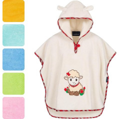 Morgenstern Ванна Пончо Детские Детские Девочки Мальчики 100% Хлопок Oeko-Tex Детские Ванна Полотенце С Капюшоном Полотенце Халат Махровая Ткань