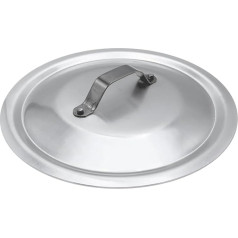 Pentole Agnelli Professional Алюминий 3 мм. Круглая тяжелая крышка с маленькой ручкой-петлей, диаметр 28 см.