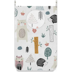 ISAOA большой висячий бельевой корзины для спальни питомник общежитие двери шкаф милый ребенок ежик мешок для белья складной хранения игруш