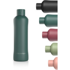 LARS NYSØM Бутылка для воды из нержавеющей стали, 750 мл, изолированная фляга, 0,75 литра, герметичная бутылка для спорта, велосипеда, собаки, детей,