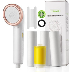 Miniwell Vitamin C Filter Shower Head with Replacement Filters L751 - фильтрованная насадка для душа - фильтр для воды в душе с эффектом спа - смягчитель жесткой воды для с