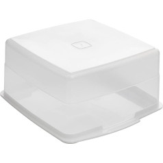 Контейнер для хранения тортов Addis Seal Tight Tray Box, прозрачный и белый, 14 литров