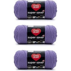 Пряжа Red Heart Super Saver Lavender - 3 упаковки по 198 г - акрил - 4 Medium (Worsted) - 360 метров - Вязание/Кроше