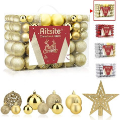 Aitsite Рождественская елка Baubles Рождество Baubles стены висит украшения Рождественская елка Baubles блеск двери украшения фестиваль украшения