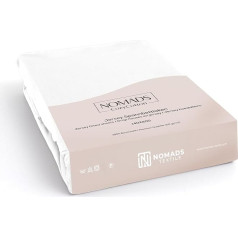 Nomads CozyCotton Fitted Sheet 200 x 200 см Белый. Хлопок. Также в ассортименте: Простыня в клетку 90 x 200 см, Простыня в клетку 140 x 200 см, Простыня в клетку 180 x 200 с