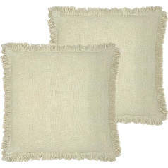 мех. Подушка с перьевым наполнителем Korin Feather Filled Cushion Twin Pack Cotton Ecru