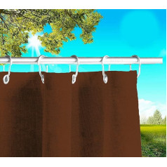 Byour3® балконные защитные экраны, солнцезащитные экраны, с кольцами, вертикальные маркизы из дышащего хлопка со смолой, защита от солнца на о