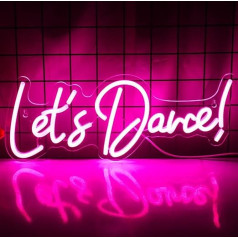 Wanxing Let's Dance Neon Sign Let's Dance Neon Light Sign Pink LED Word Light Sign Neon Sign Wedding для танцевальной вечеринки, аксессуары для бара, день святого Валентина, день рожде