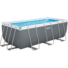 Прямоугольный наземный бассейн BESTWAY Power Steel™ 412 x 201 x 122 см с картриджным фильтром, чешуя