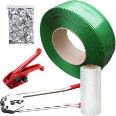 Ручной набор пластиковых ремней для обвязки, 250 м упаковочных лент, 200 герметизирующих рукавов и 1 рулон стретч-пленки, набор пластиковых уп