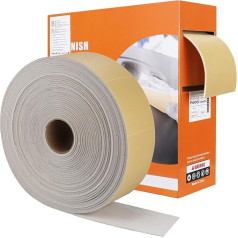 Shineboc Шлифовальная губка 800 Grit Roll, 115 мм x 25 м, маленькая, гибкая шлифовальная губка для дерева и металла