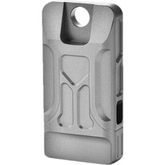 Свисток выживания - свисток из титанового сплава из матового металла с двойной трубкой | кемпинговый свисток Громкий свисток с двойной тру