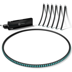 7PFEIL Обруч - Обруч для взрослых - Высококачественный обруч из прочной нержавеющей стали и нескользящей пены - 1,2 кг - В комплекте сумка для пер