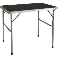 AMANKA Кемпинговый стол 3 кг сталь 80x60x70 см портативный складной размер портфеля для пикника блошиный рынок Темно-серый