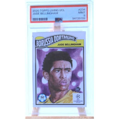 Джуд Беллингем Руки Дортмунд 2020 Topps Living UCL Football Trading Card PSA 9