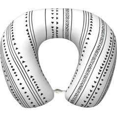 Подушка для путешествий Zhuanyun с треугольными полосками, богемный узор, печатная, классическая, удобная, пена с памятью, подушка для путешест
