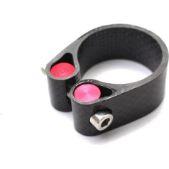 ZHANGSHUMIN Seat Clamp Full Carbon MTB Seat Post Clamp for 27.2/30.8/31.6 mm Seat Post Quick Release Carbon Mountain Road Bicycle Seat Post Clamp Seat Clamp (30.8 Not Open Mat)