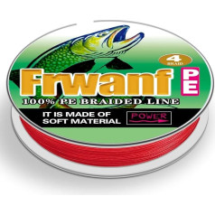 Плетеная леска Frwanf, цвет не тускнеет, 100м-2000м, 6-300Lb, сверхпрочная PE леска, устойчива к истиранию, не растягивается, красная