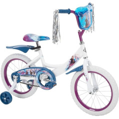 Huffy Frozen 16 Inch Bicycle Full Steel Blue White Girls - вертикальный, полный, сталь, синий, белый, 40,6 см (16 дюймов), цепь