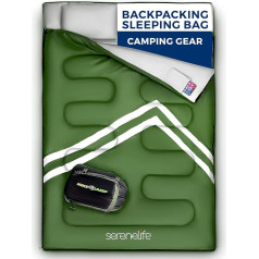 Рюкзак Спальный мешок Кемпинг Gear - Двойной спальный мешок для взрослых / подростков с 2 подушки мешок - Открытый легкий погода устойчивые сп