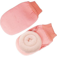Tiefer Peeling-Handschuh für die Dusche, doppelseitiger Handschuh, mit Peeling-Waschlappen - Extremer Körper- und Rückenschrubber für Dusche und Massage MInovel