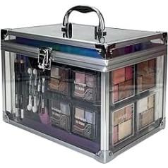 bonvoyage, Colour Delights Makeup Set, Набор для макияжа из 45 предметов с помадой, тенями, румянами, маникюрным и педикюрным набором и многим другим, модный п