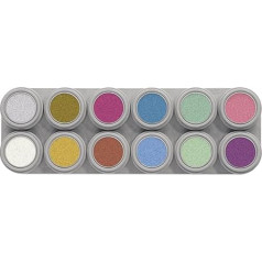 Палитра 12 цветов Grimas Pearl Water Make-Up