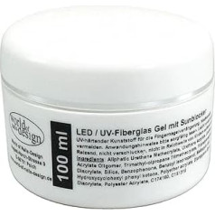 World of Nails-Design LED/UV Fibreglass Gel Clear Thick Viscose with Sunblocker as 1 Phase Gel, Building Gel, Quality from Specialist Retailer (100 мл)
