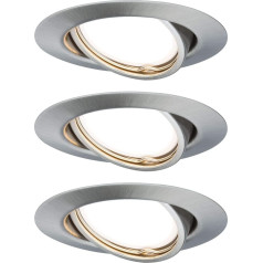 Paulmann Встраиваемый светильник LED Coin Base Round 5 W Iron IP23 Spray Water Protected Set of 3 Swivelling 3 Levels Dimmable