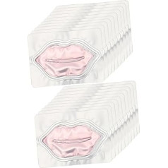 Mikinona Lip Mask Patch Lip Care Mask Peeling Finger Protection Moisturising Lip Mask Lip Care Cream Lip Fix Lip Care Lip Film Lip Care Plaster Fleece Pink Pack of 20