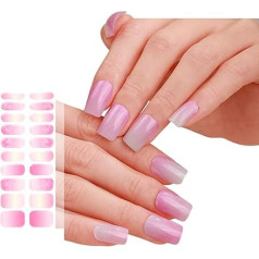 Halbgehärtete Gele Nagelaufkleber Licht Erforderlich Nagellackstreifen Gel Nagelstreifen Nageldekorationen Für Party Hochzeit