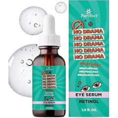 Purifect No Drama Retinol Eye Serum with Vitamin E, Anti-Ageing Serum Helps Reduce Puffiness, Fine Lines and Dark Circles, Rejuvenates Young Skin 30 ml