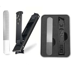 Складные двусторонние кусачки для ногтей, многофункциональный триммер для ногтей с защитой от сколов, супер острые кусачки для ногтей, пло