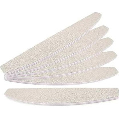 EuBeCos 100 x Premium Professional Nail Files Zebra Trapeze Grain 100/180 Made in Germany