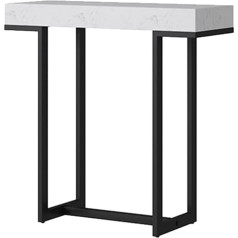 XAoSCd Прихожая консоль, металл и мрамор, стол для хранения в гостиной, прихожая и входная зона, 80X30X80Cm,