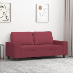 Klyeon 2-местный диван Wine Red 140 см Ткань, Винно-красный 2-местный диван для отдыха и развлечений Гостиная, Диваны