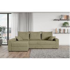 Altdecor Угловой диван Ravena-L с функцией сна и спальным местом, мягкий диван в форме L универсальный, левый / правый, спинка с мягкой обивкой, идеал