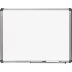 Тафель для маркера, доска, Wandtafel, Marker, Aluminiumrahmen, Whiteboard aus Melamin, für Schule, Arbeit oder Personal, glatte Oberfläche - m-office (60 x 45 см)