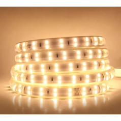 Wisada Двухрядная светодиодная лента 15 м, 220 В SMD 2835 120 LEDs/m Супер яркая гибкая лента, гнущаяся светодиодная лента для внутреннего освещения, теп