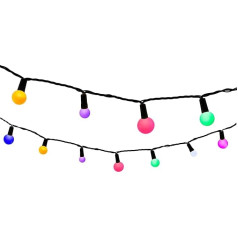 Billy Solar-Lichterkette, rund, mehrfarbig, LED, RGB, 9,9 м