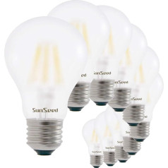 SunSeed 10x Filament LED Frosted Classic Bulb E27 9 W Replaces 83 W Neutral White 4000 K